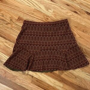 Free People Geometric Patterned Skirt